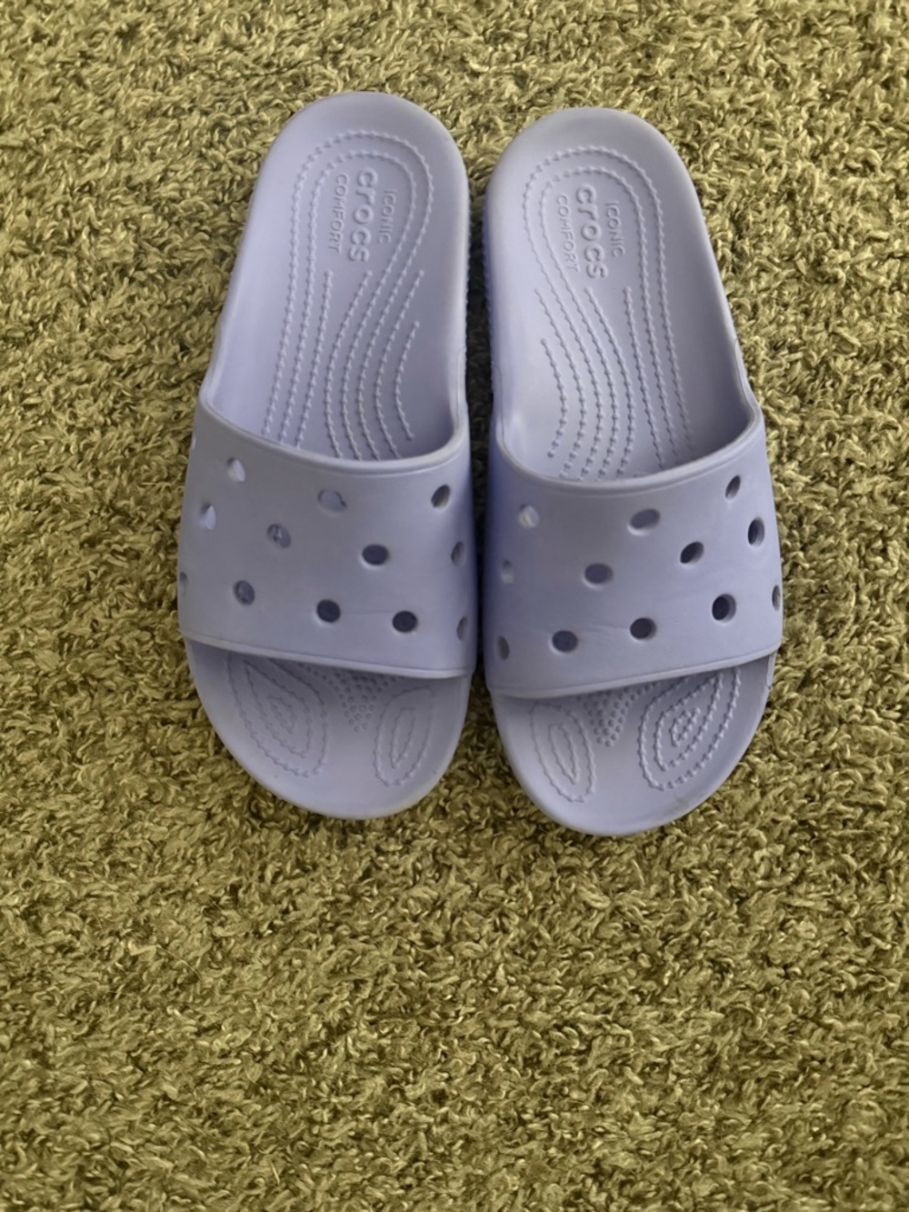 CROCS Lavender Slide Sandals